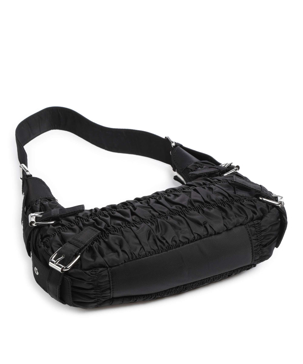 Núnoo Recycled Nylon Alaska Hobo bag black