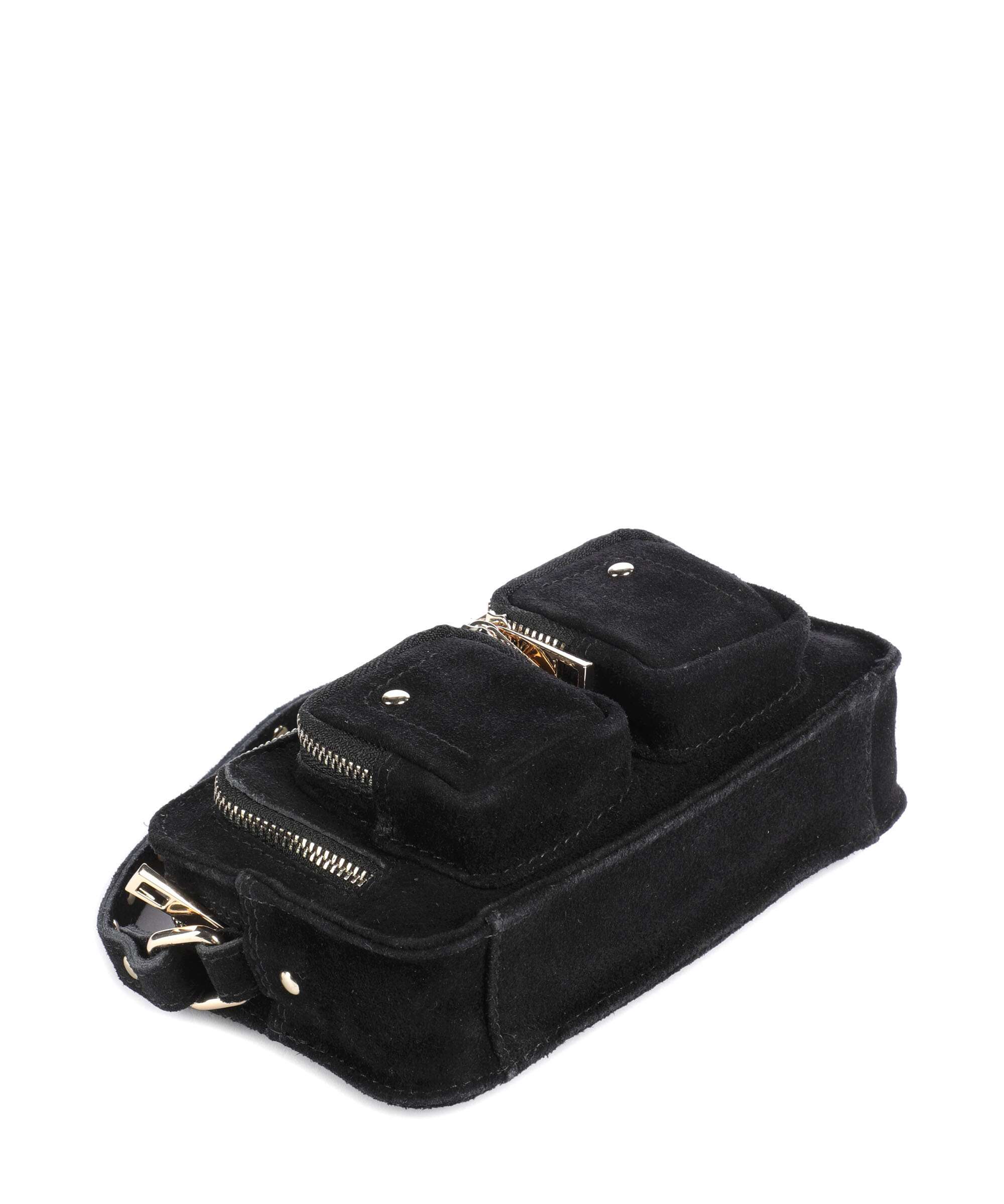 Núnoo Suede Helena Crossbody bag black