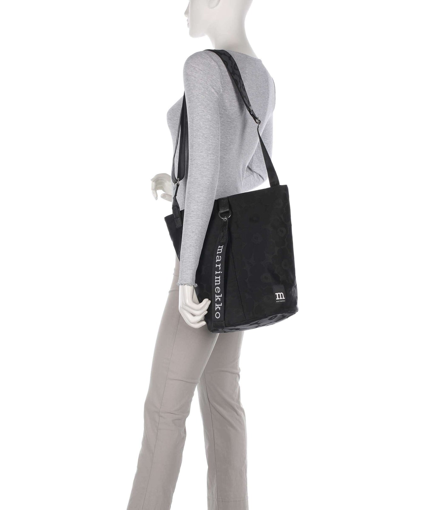 Marimekko Unikko All Day Hobo bag black