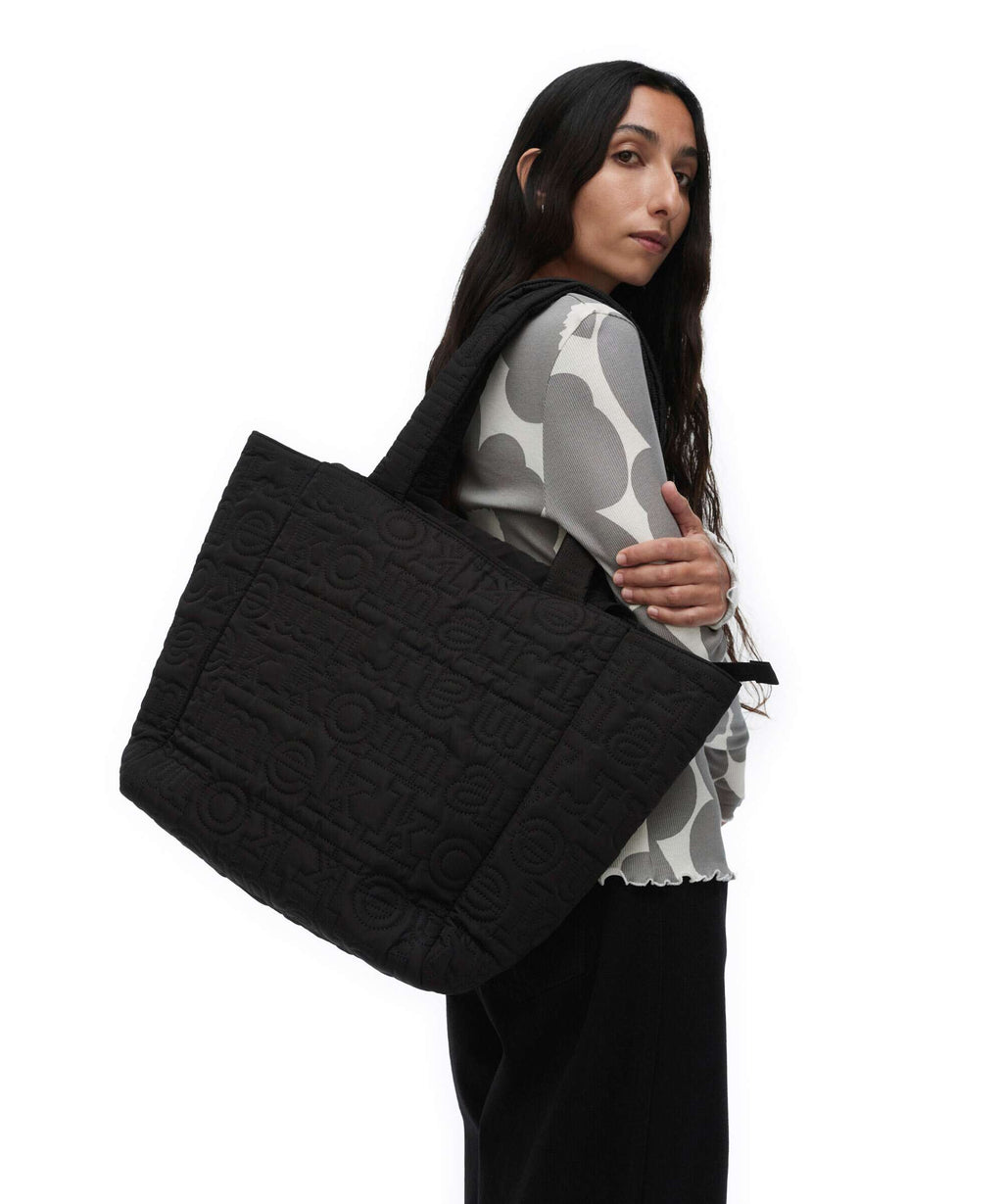 Marimekko Joy M Logo Tote bag black