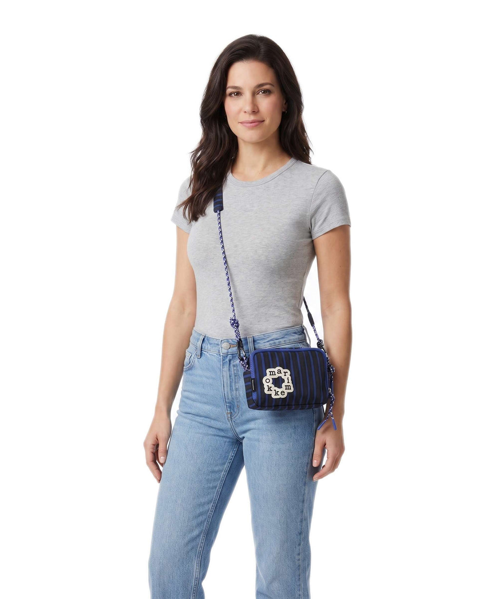 Marimekko Iloisa Kioski Crossbody bag blue/black/dark grey