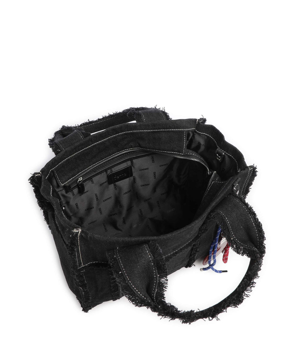 DKNY Barret Medium Handbag black denim