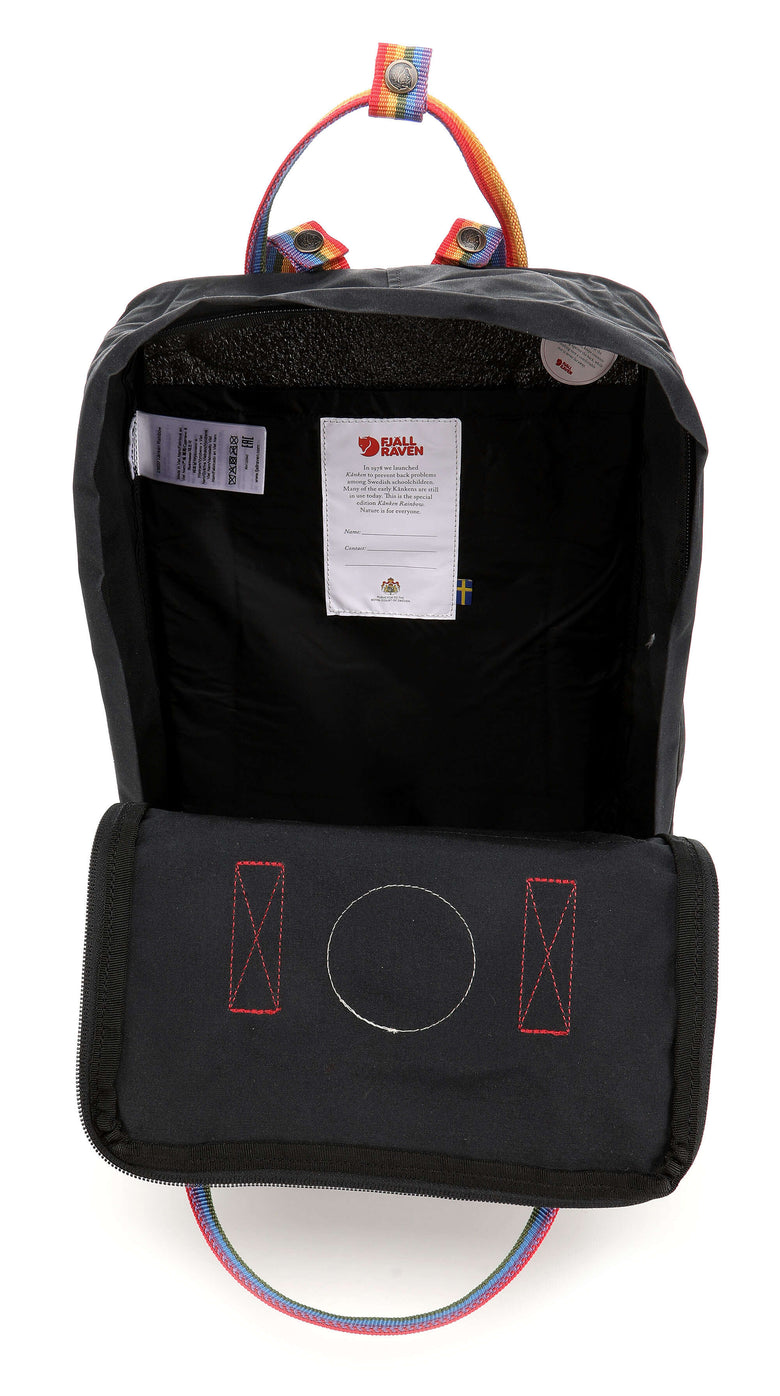 Fjällräven Kånken Rainbow Backpack black/rainbow pattern