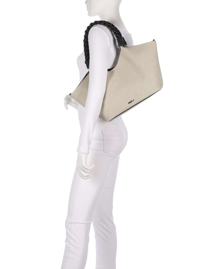 DKNY Paula Commuter Medium Shoulder bag light taupe