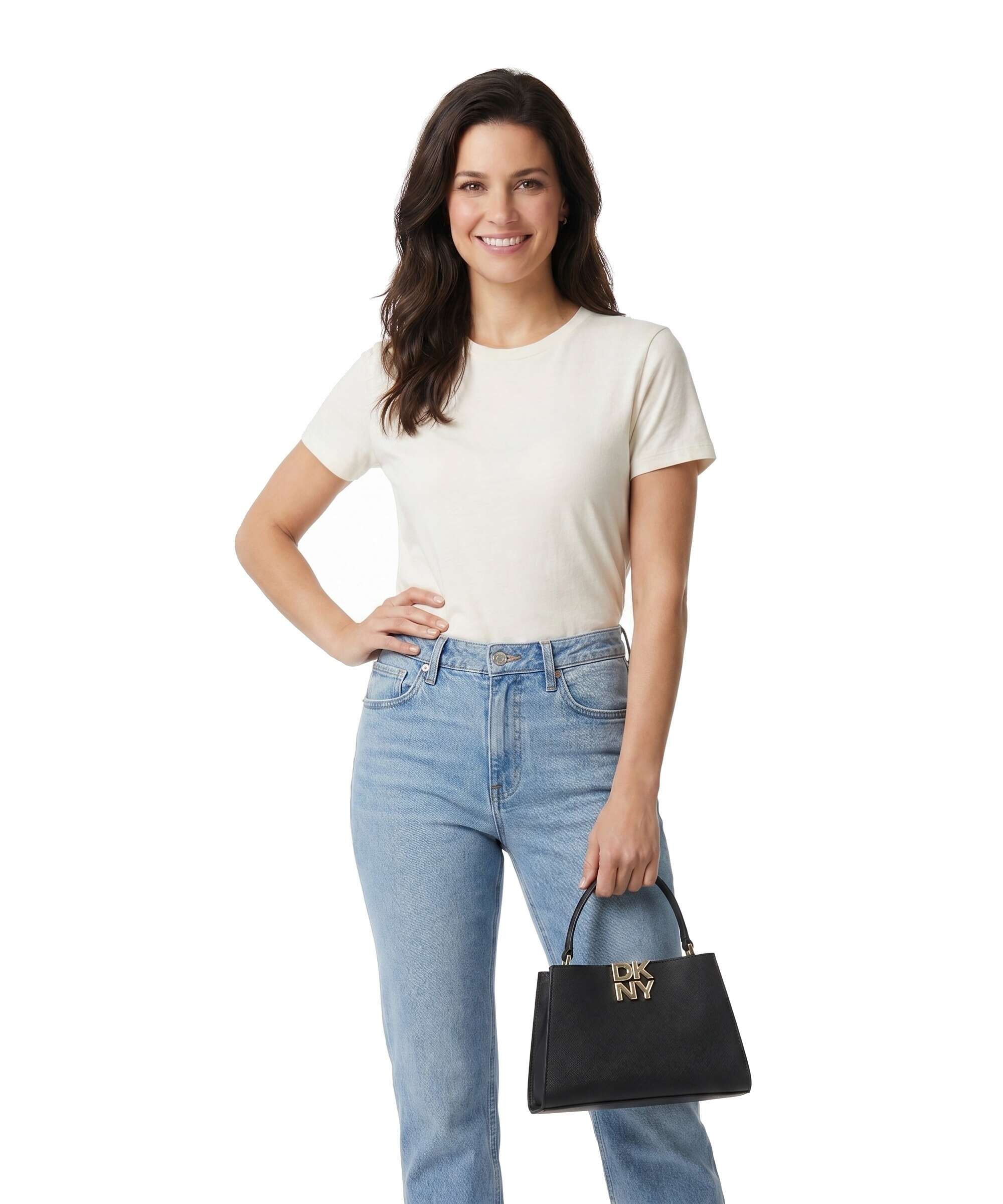 DKNY Foster Small Handbag black/gold