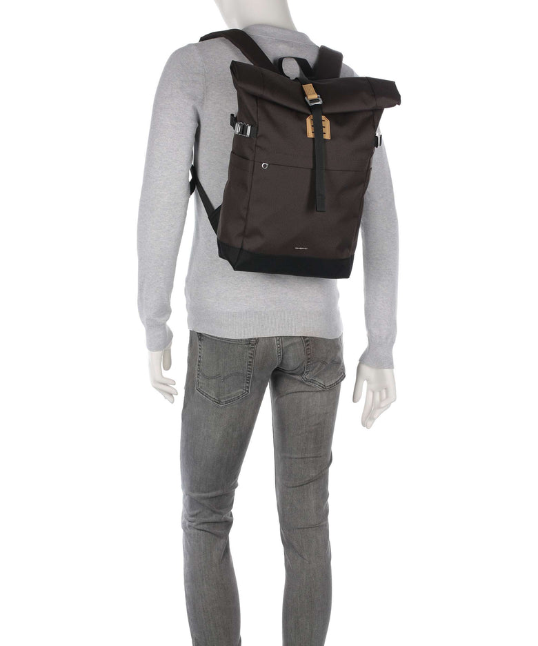 Sandqvist Icon M Rolltop backpack brown