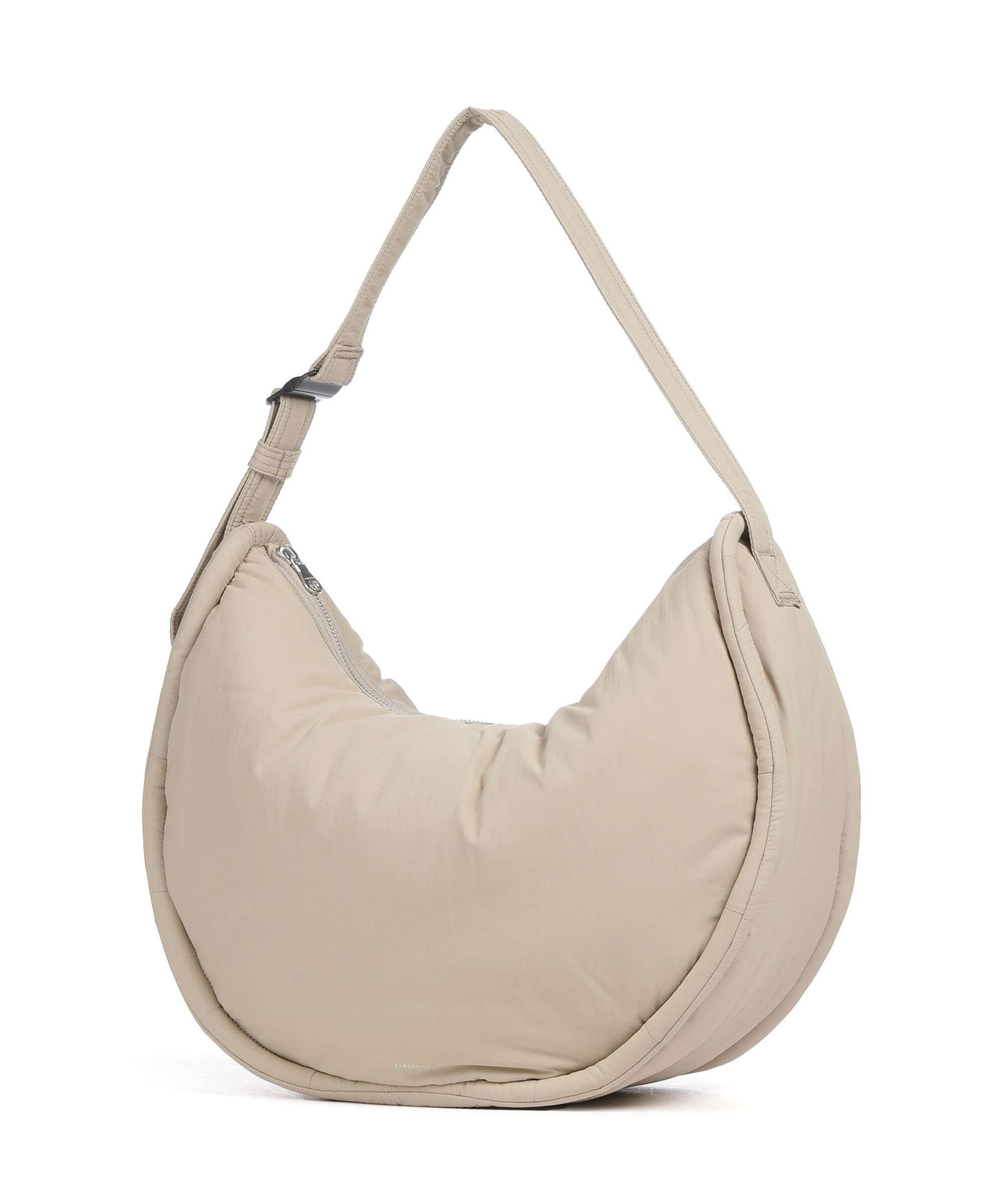 Sandqvist Curve L Hobo bag beige