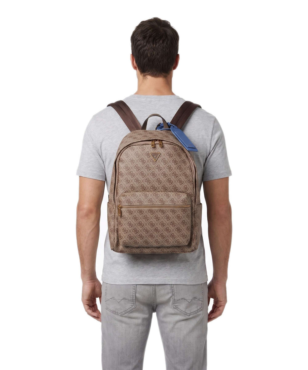 Guess Milano Squared Backpack beige/brown