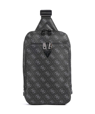 Guess Milano Torba za praćku dark black
