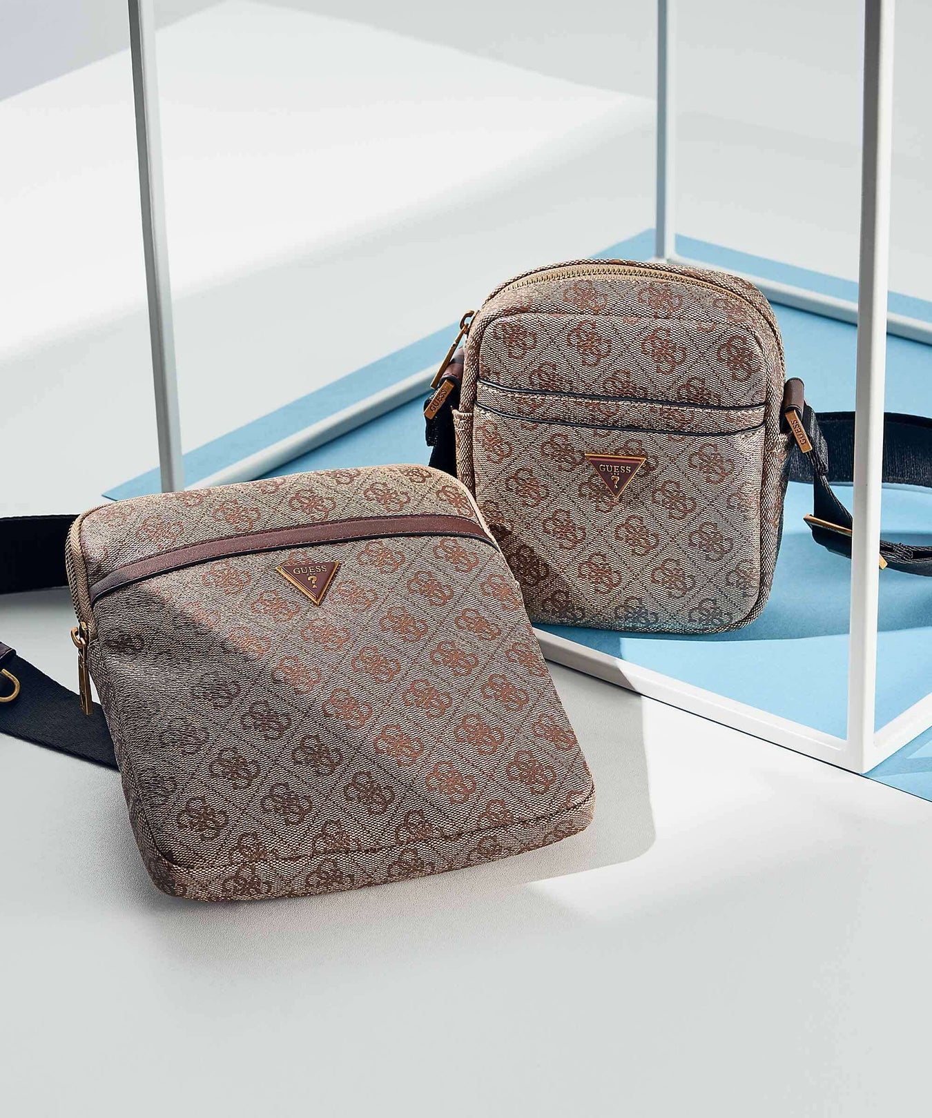 Guess Vezzola Crossbody bag beige/brown