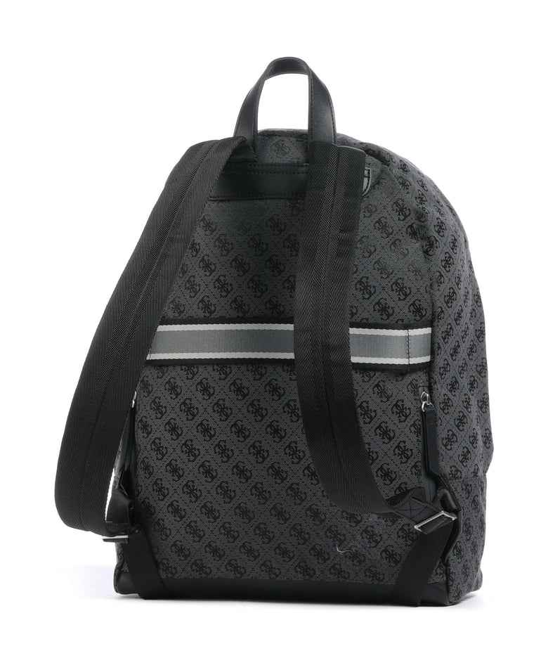 Guess Milano 4G Jacquard Stripe Backpack coal/black