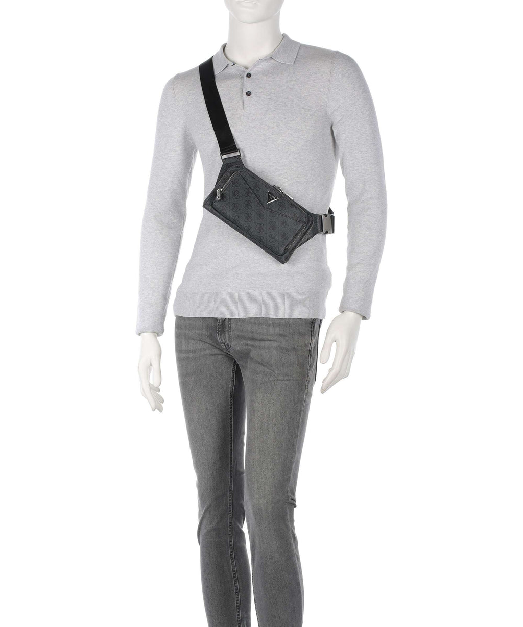 Guess Siena 4G Eco Belt bag black
