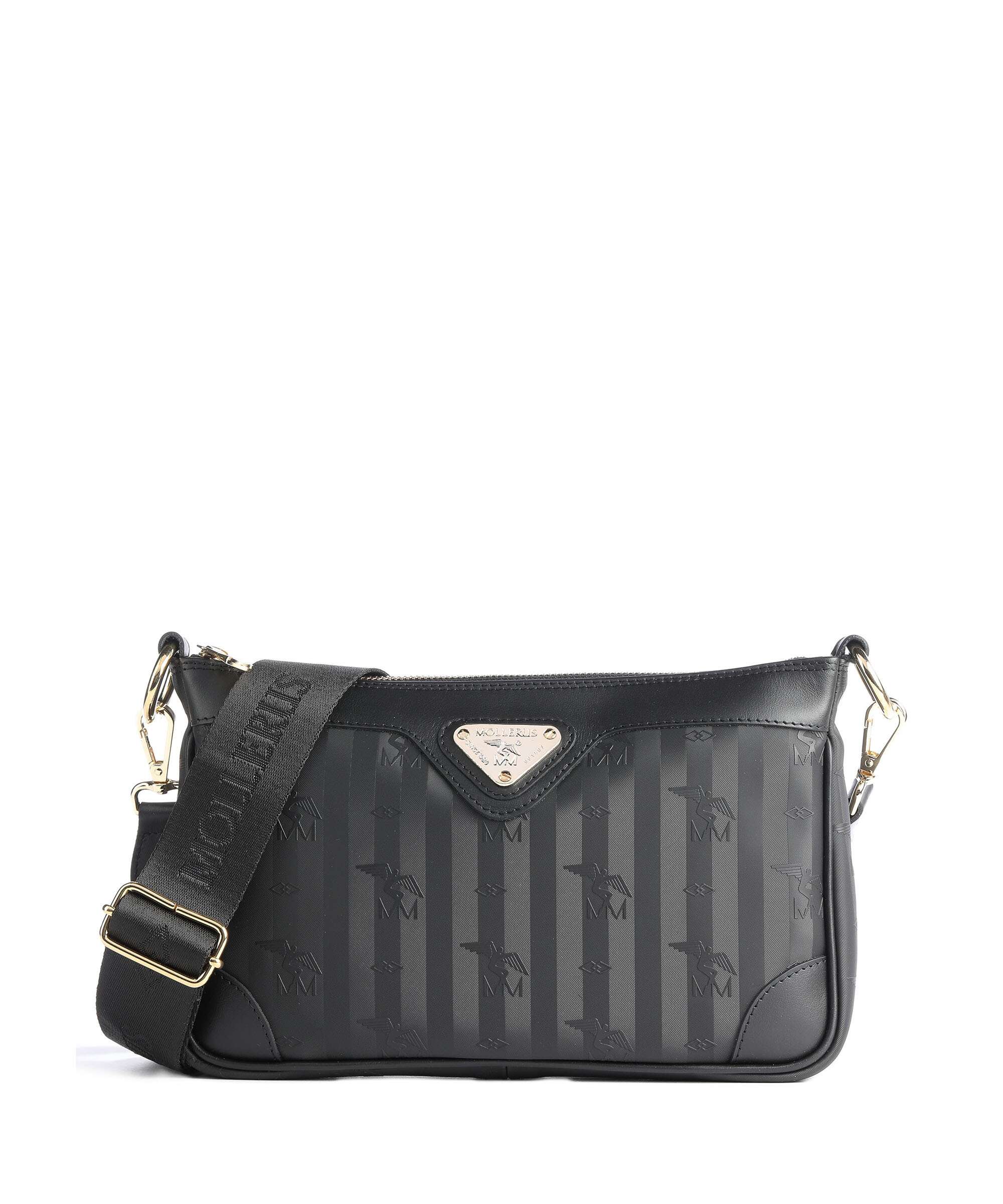 Maison Mollerus Vinerus Flums Crossbody bag black/nastro