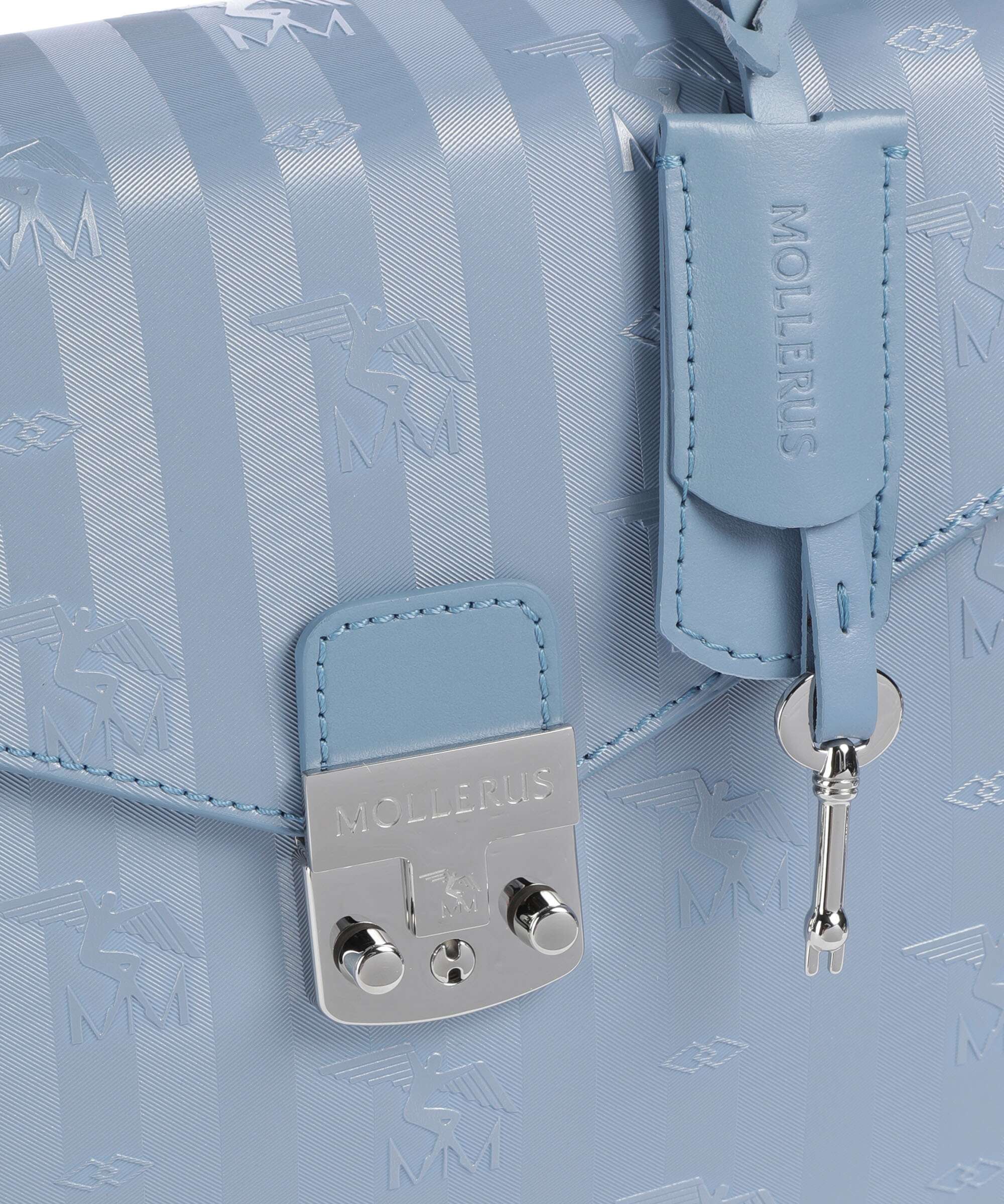 Maison Mollerus Vinerus Marly Handbag metallic silber/sky