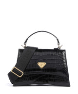 Maison Mollerus Croco Romont Handbag classic schwarz