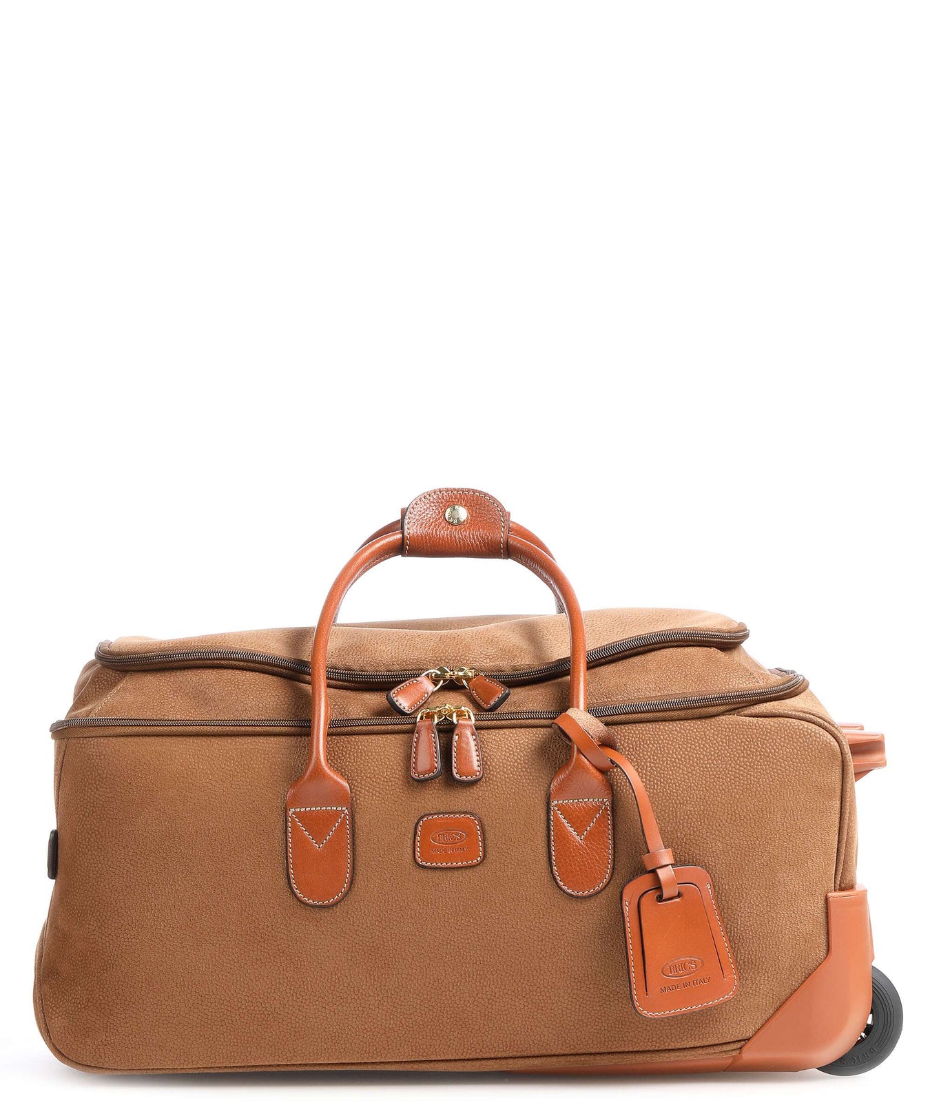Brics Travel bag with wheels camel
