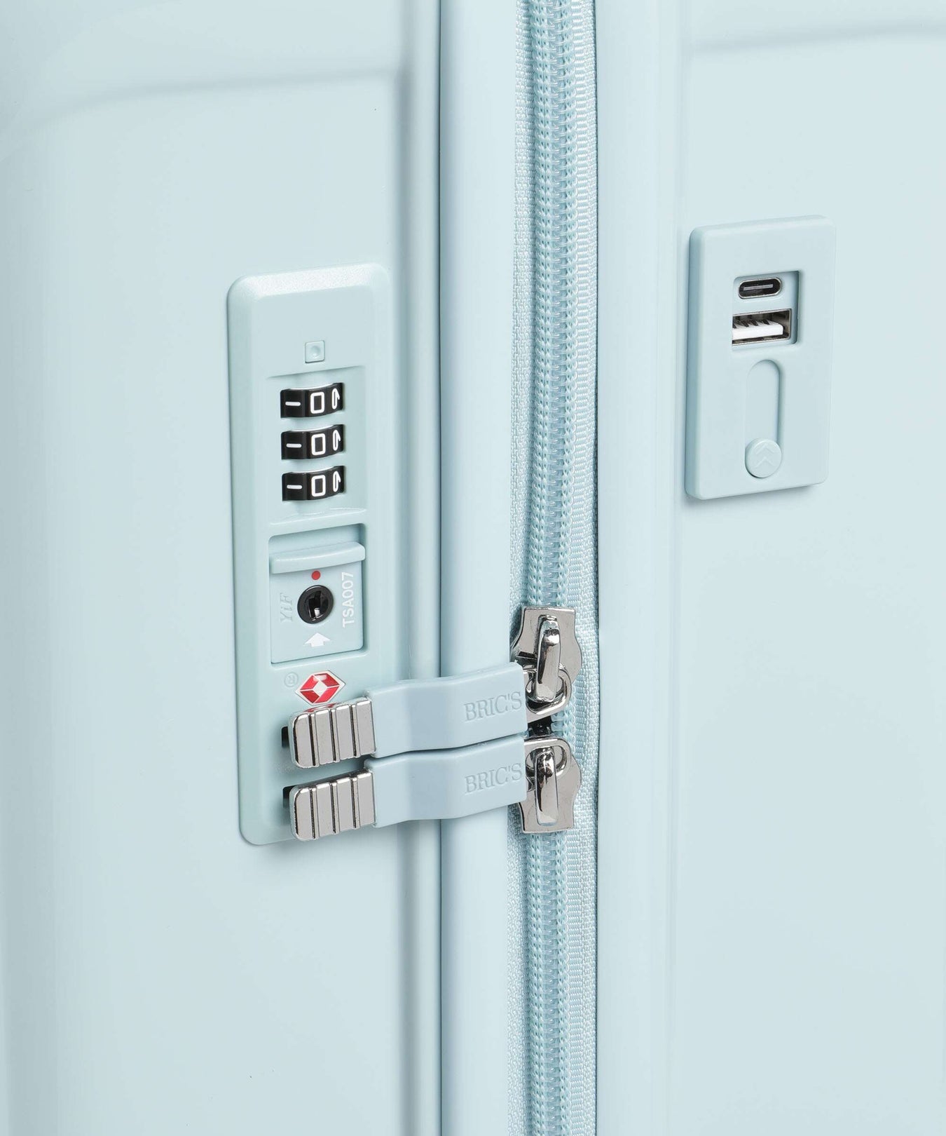 Brics Positano Spinner (4 wheels) hellblau