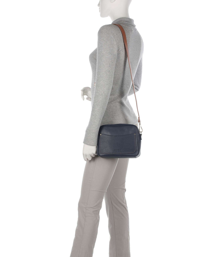 Brics Gondola Magnolia Crossbody bag night blue/caramel