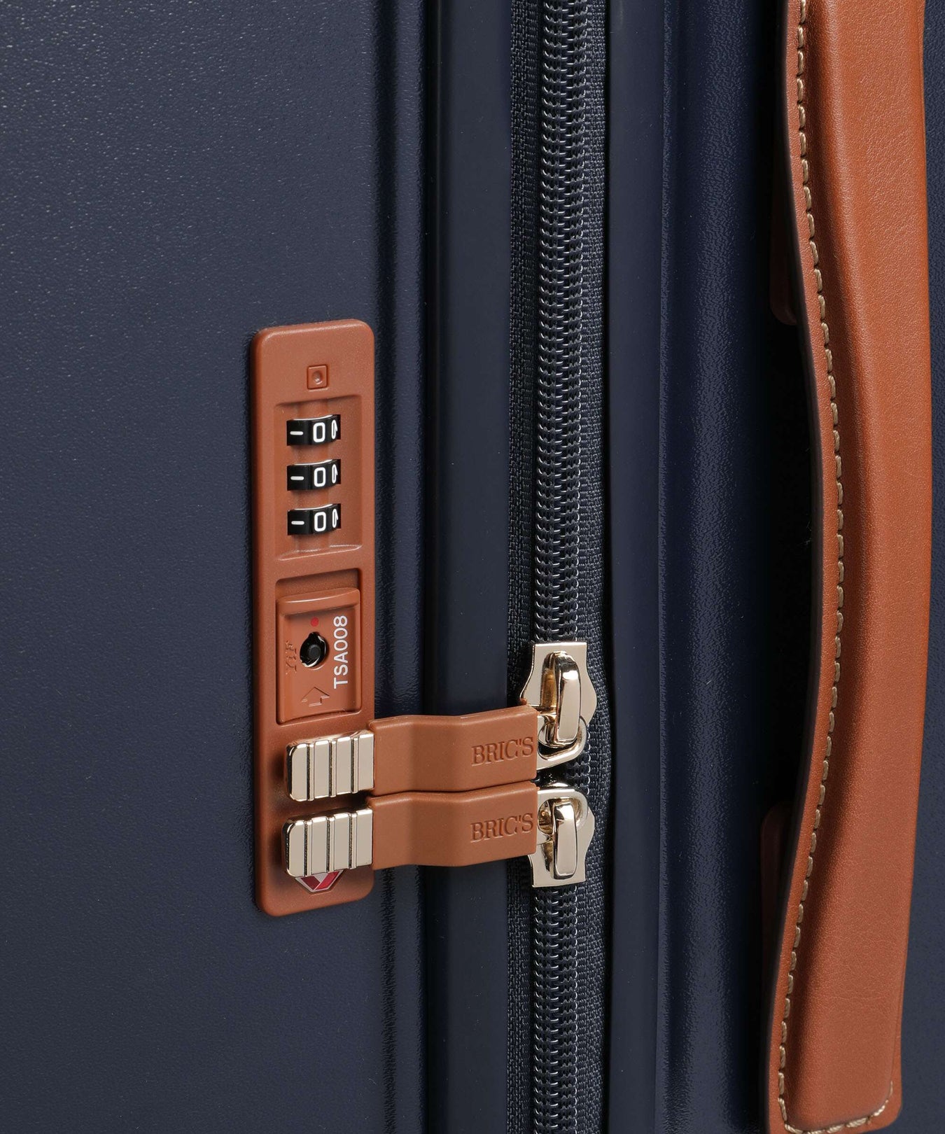 Brics Bellagio Spinner (4 wheels) blue/tan