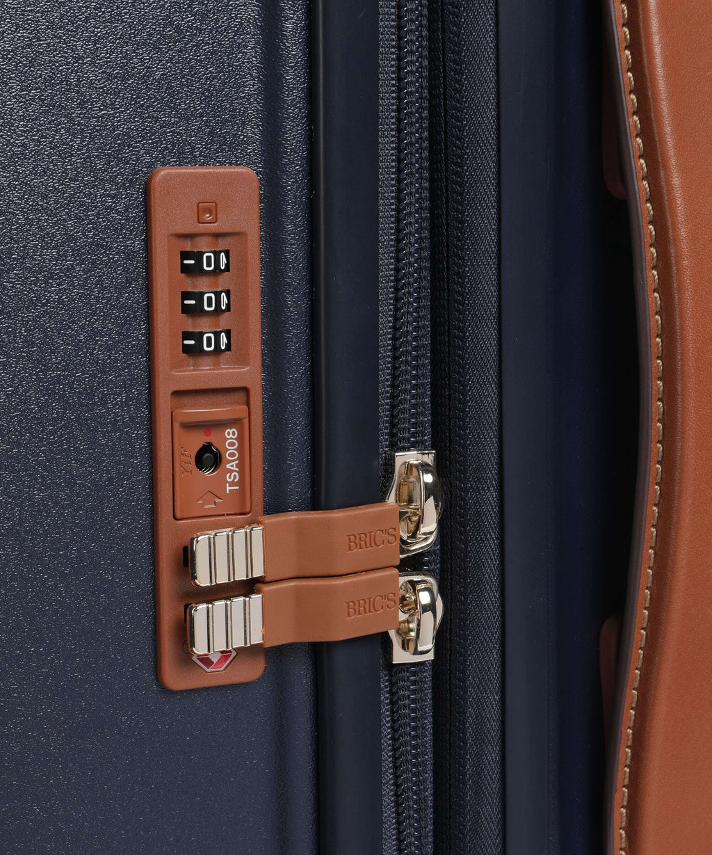 Brics Bellagio Spinner (4 wheels) blue/tan