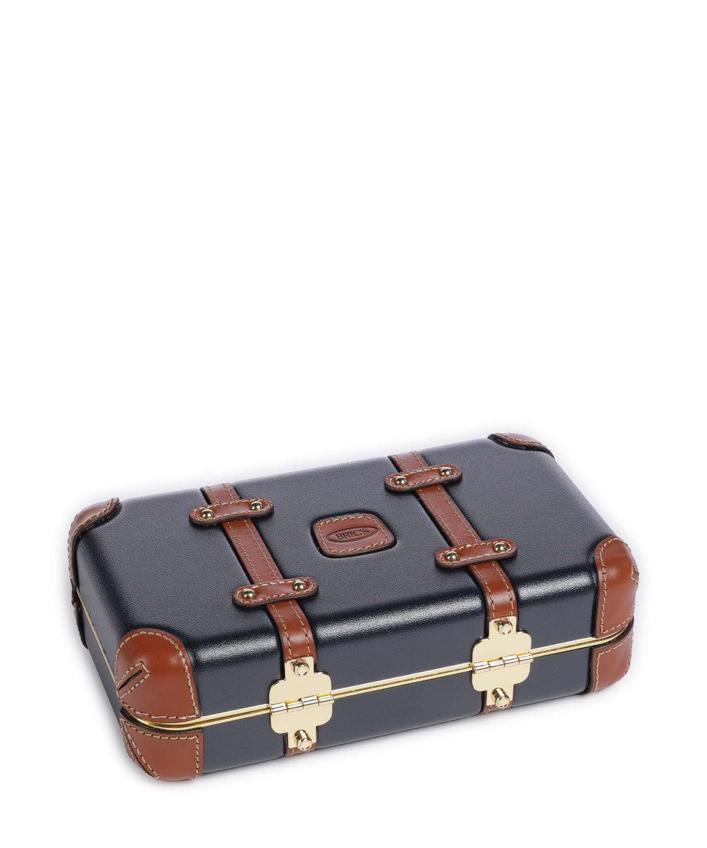 Brics Bellagio Crossbody bag blue/tan