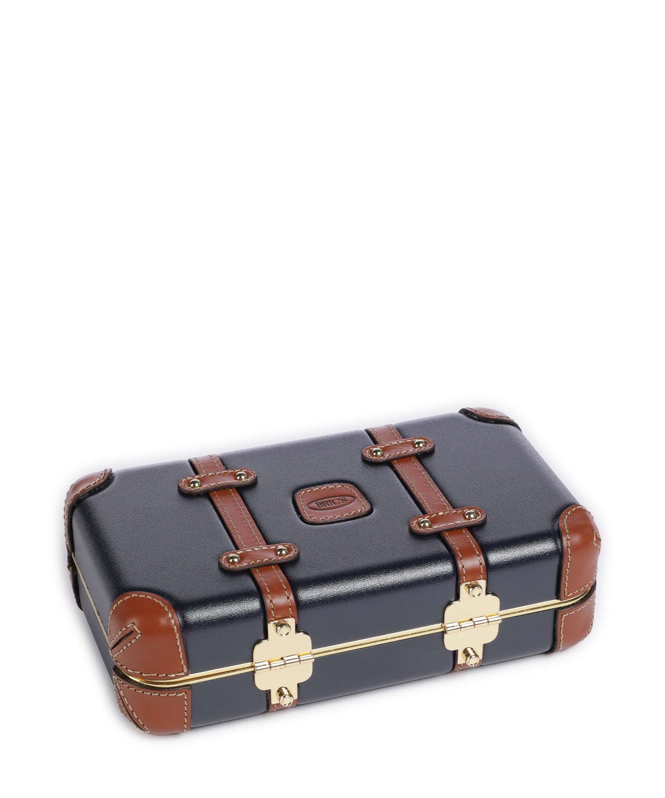 Brics Bellagio Crossbody bag blue/tan