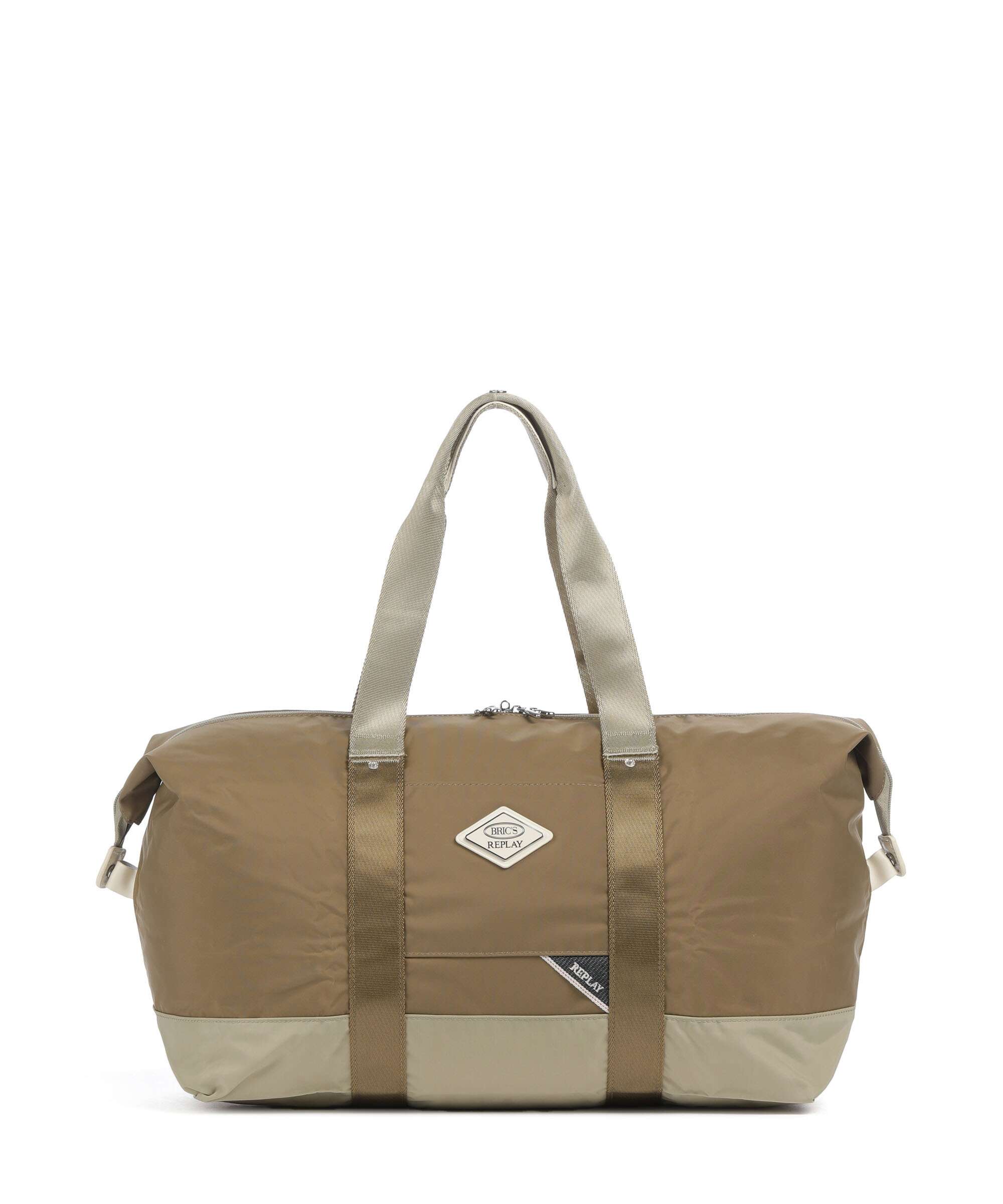 Brics Replay Sand Woo Weekend bag sand wood