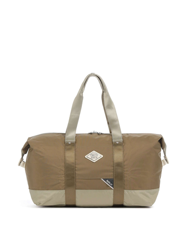 Brics Replay Sand Woo Weekend bag sand wood