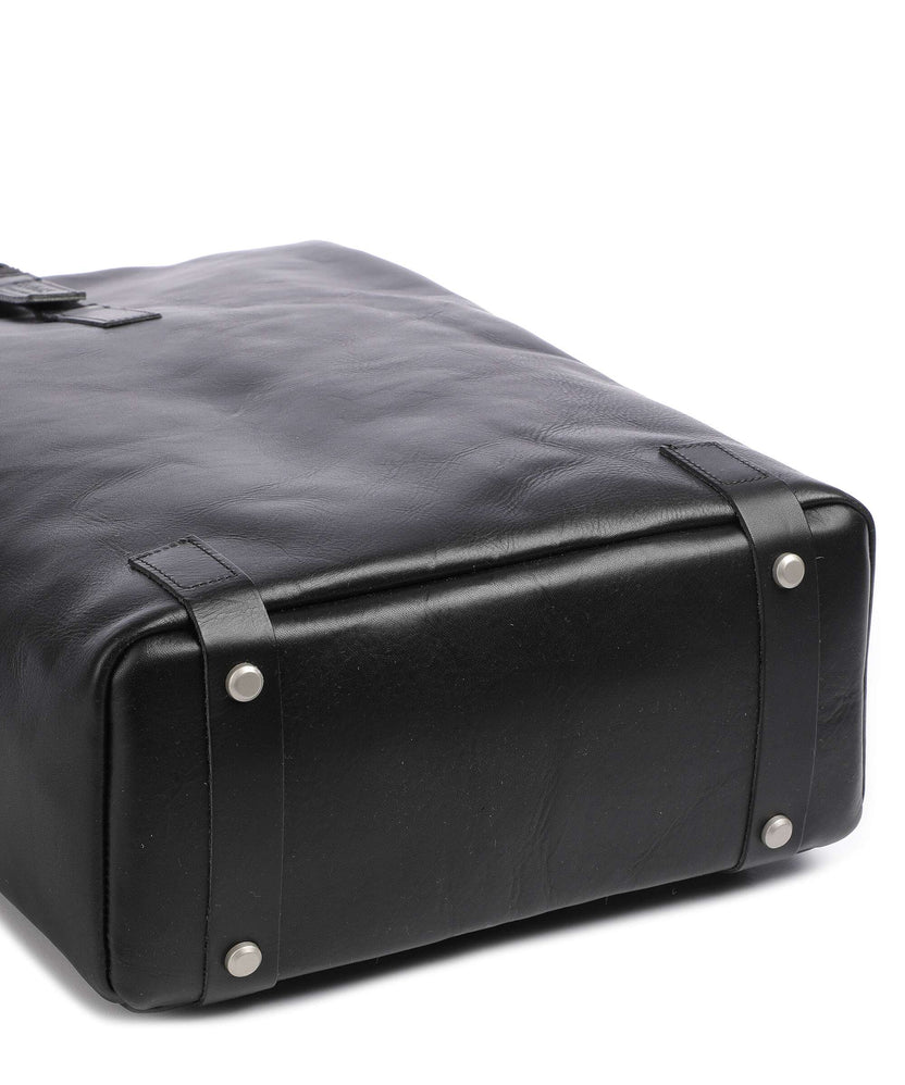 Brooks England Pickwick Leather Large Rolltop backpack black