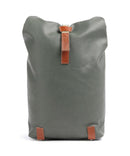 Brooks England Pickwick Cotton Canvas Small Rolltop ruksak sage green/honey details