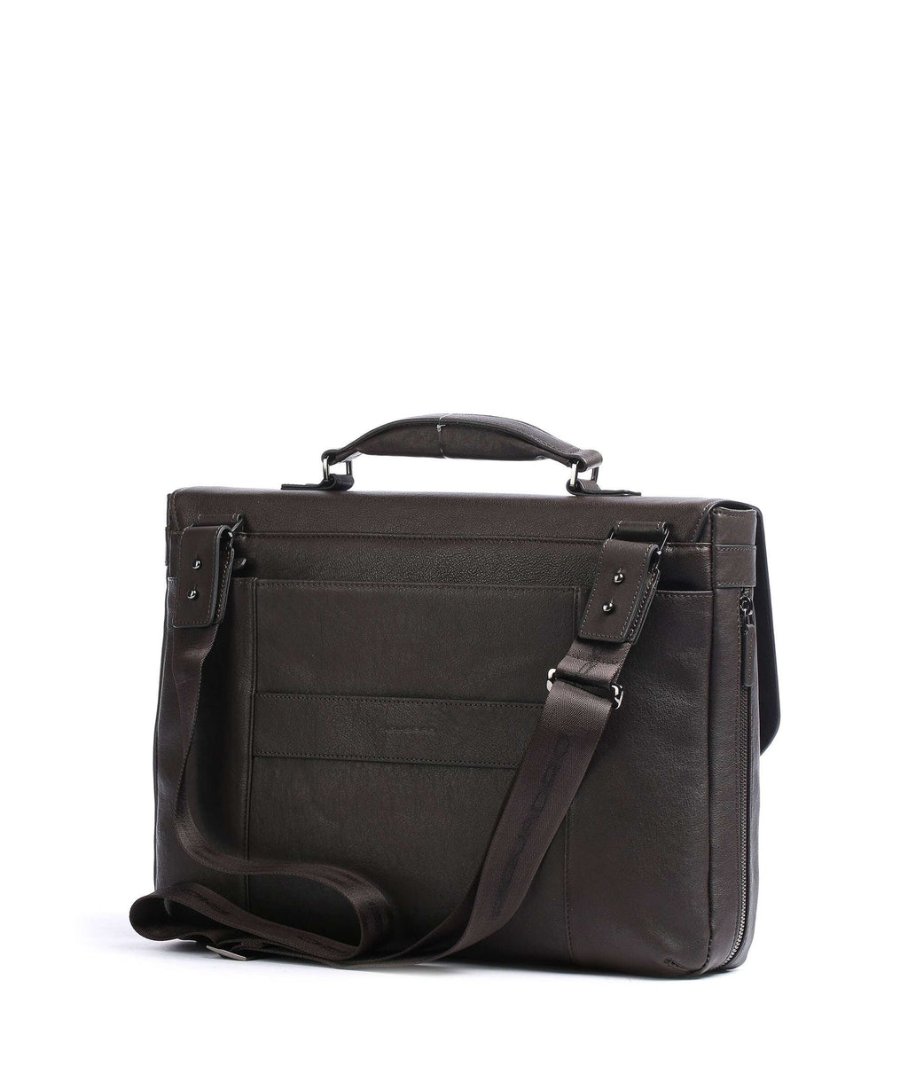 Piquadro Black Square Briefcase testa di moro