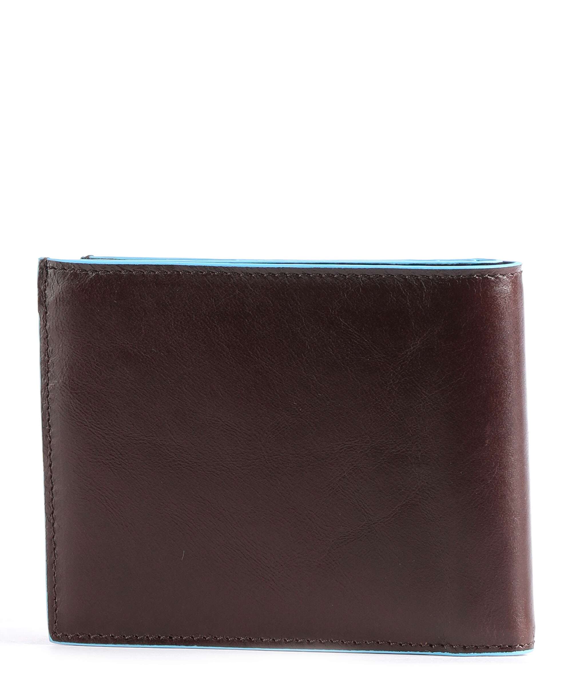 Piquadro Blue Square Credit card holder mahogany