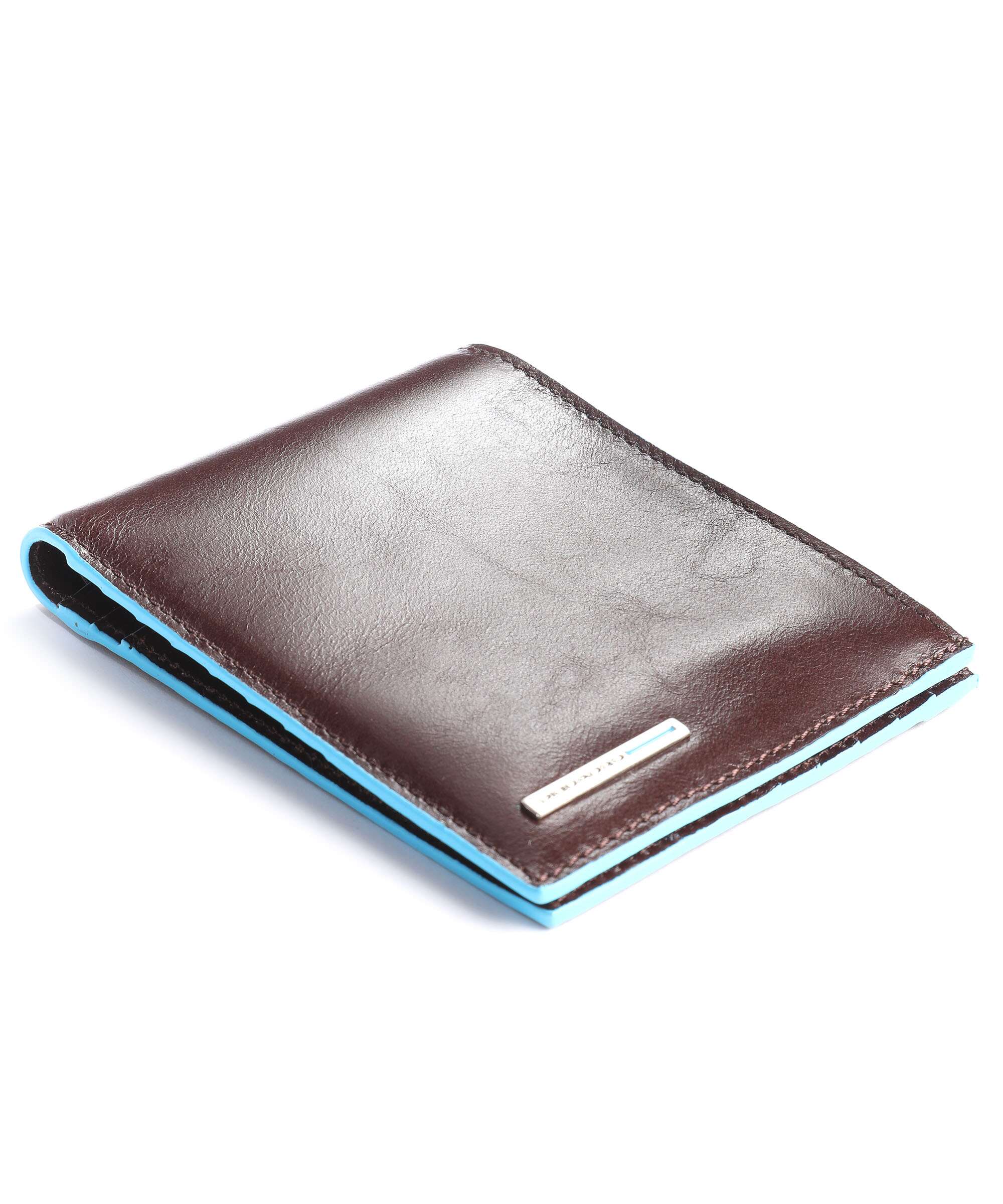 Piquadro Blue Square Credit card holder mahogany