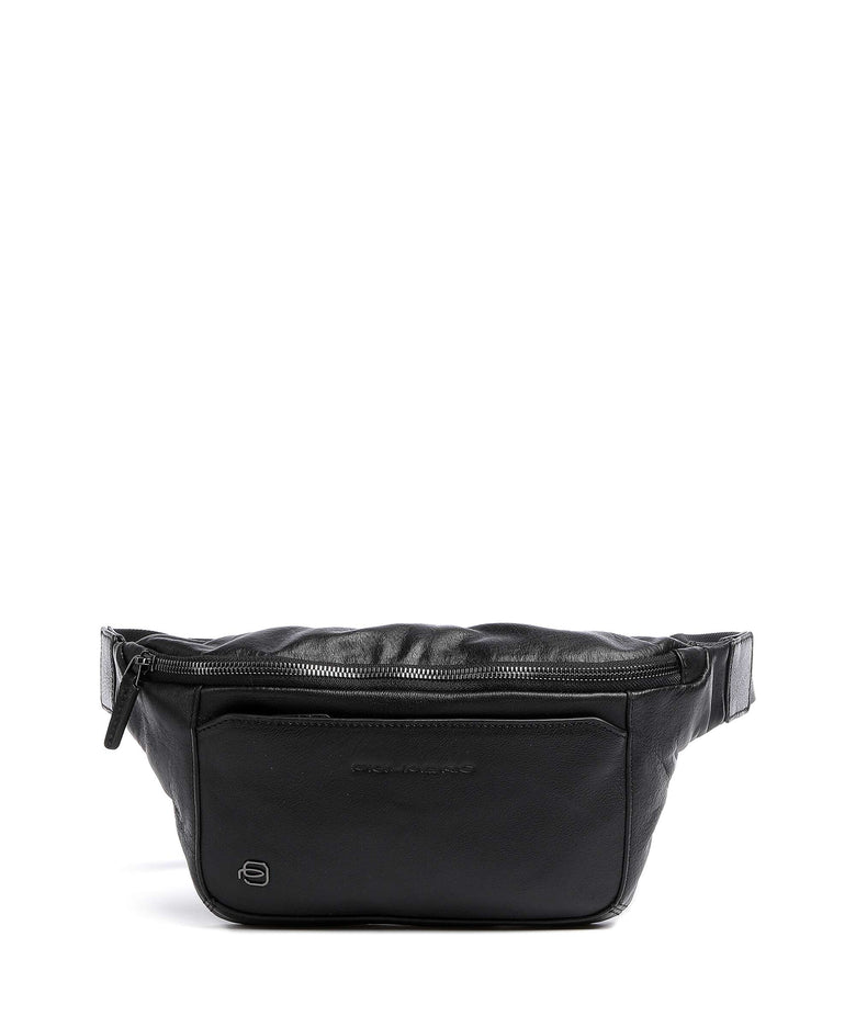 Piquadro Black Square Fanny pack black