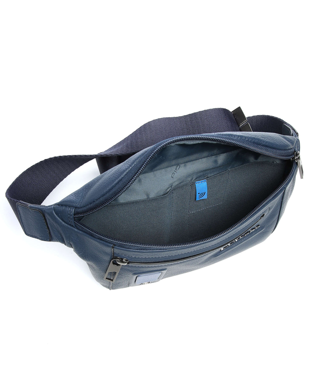Piquadro Akron Fanny pack blue