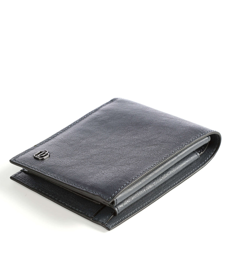 Piquadro Black Square Wallet blue ocean