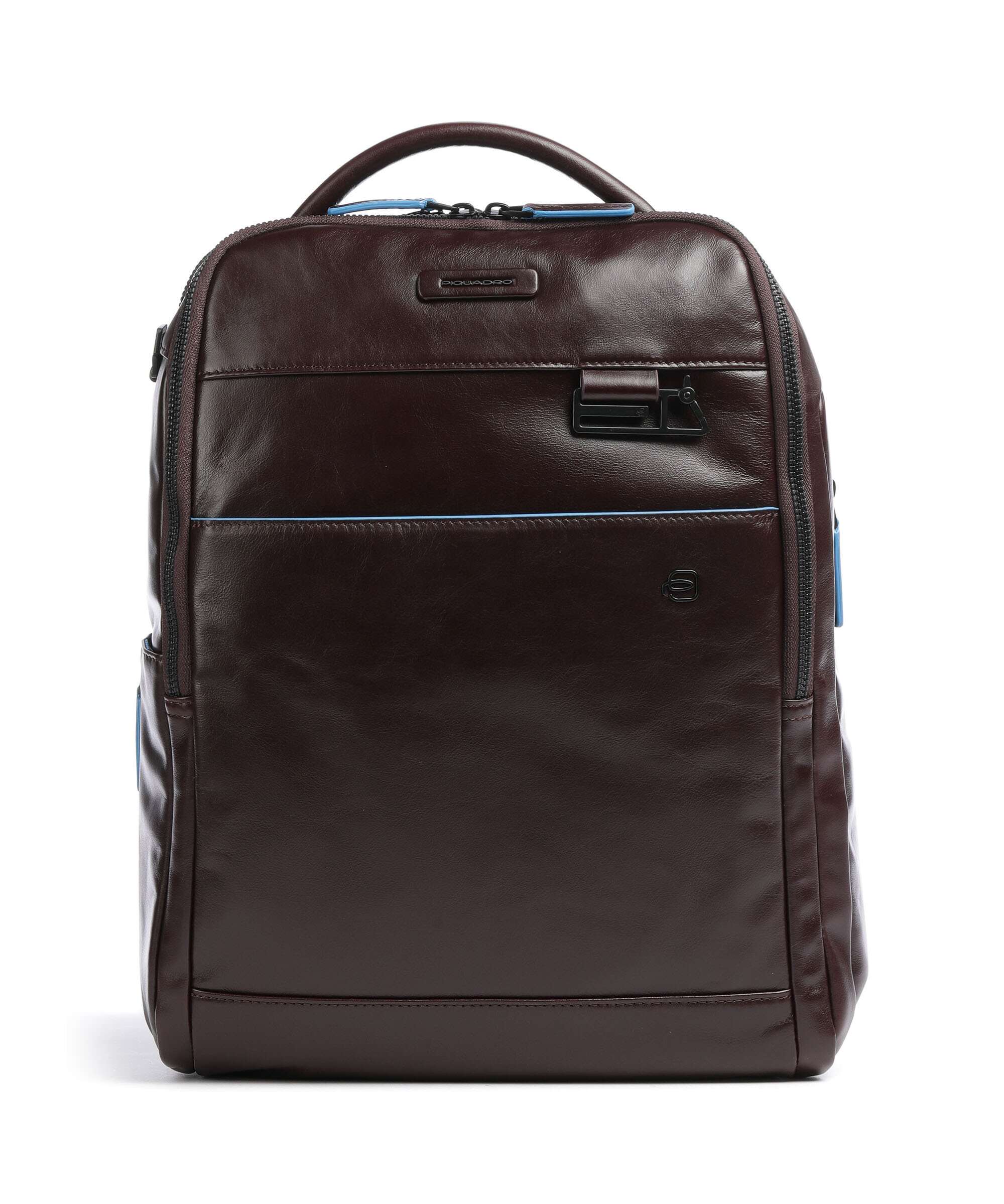 Piquadro Blue Square Revamp Laptop backpack mahogany