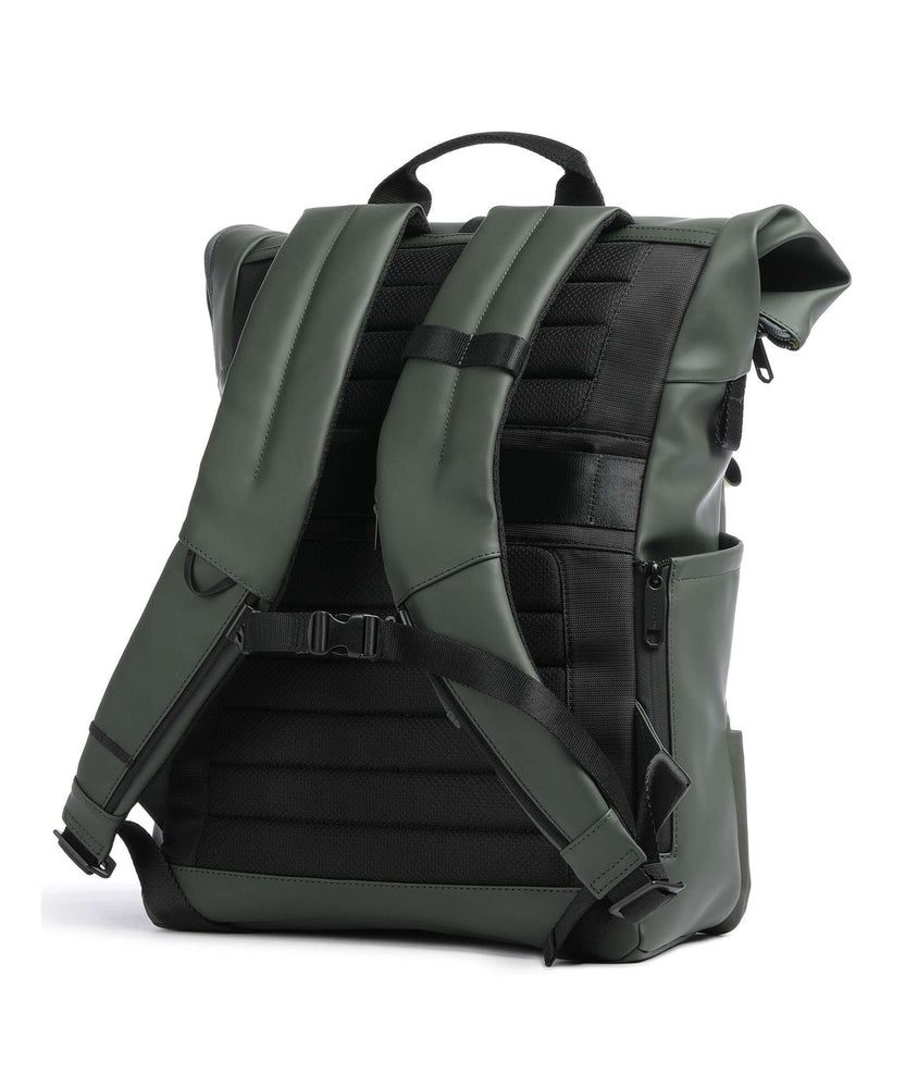 Piquadro Corner 2.0 Rolltop backpack green