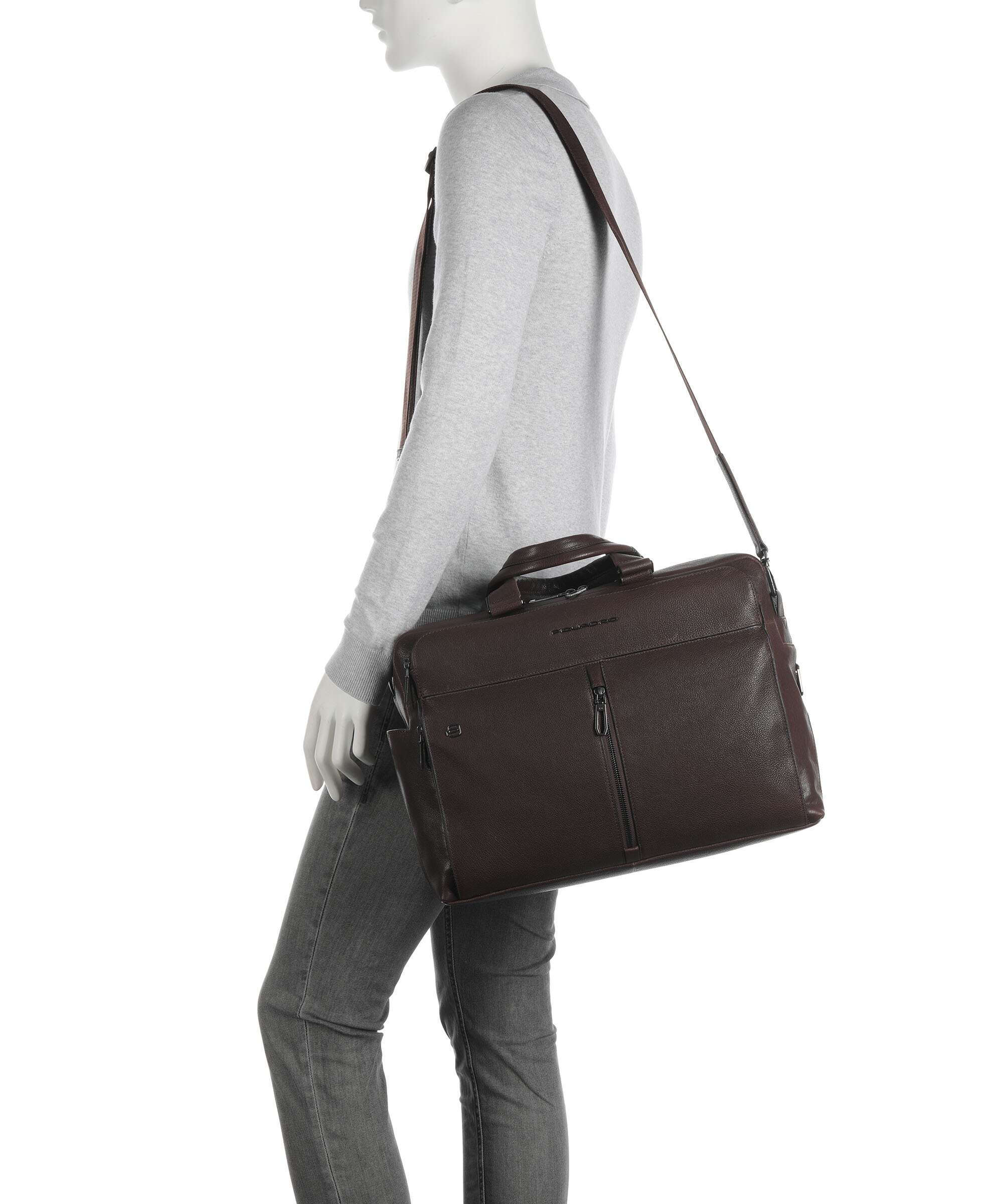 Piquadro Wollem Laptop bag testa moro