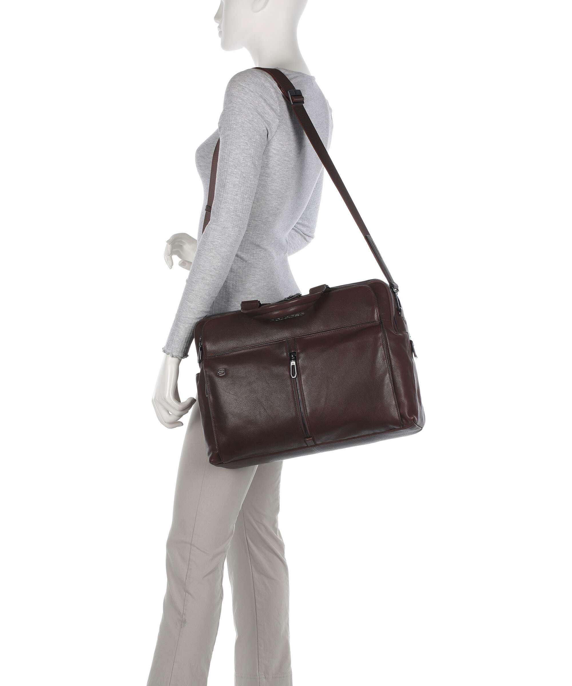 Piquadro Wollem Laptop bag testa moro