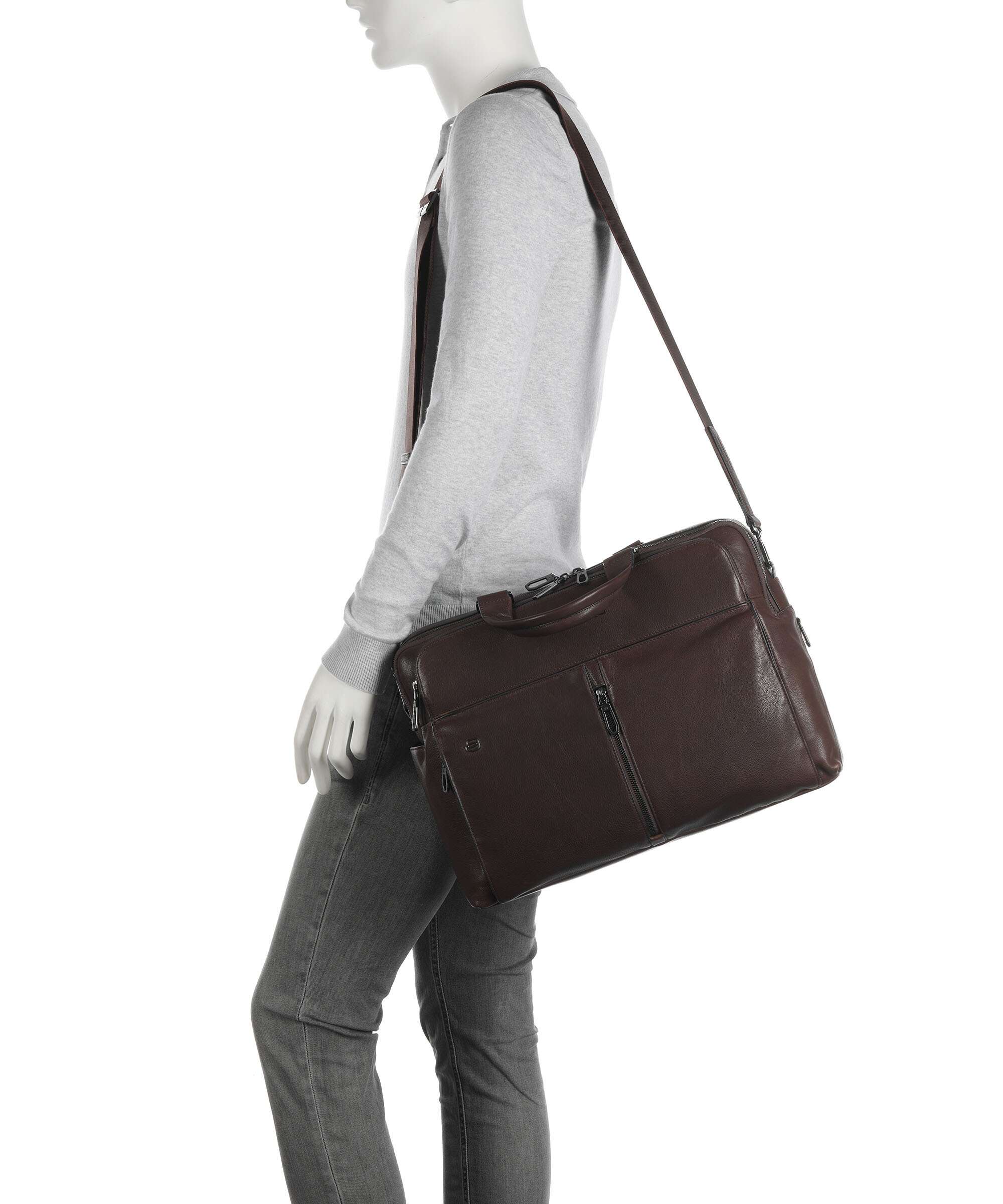 Piquadro Wollem Laptop bag testa moro