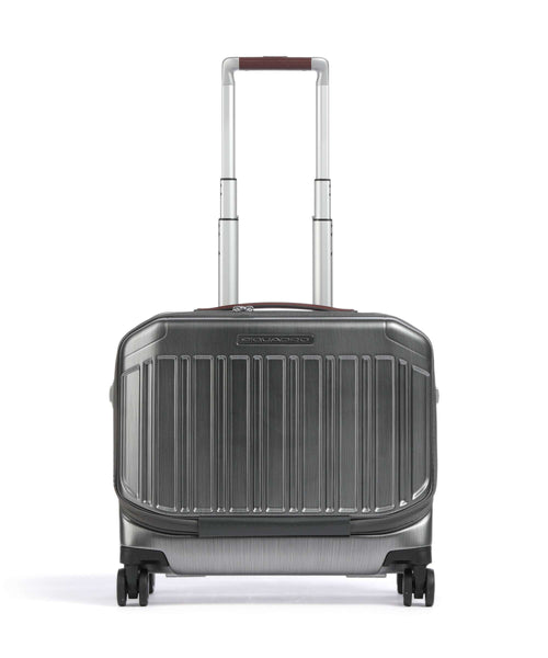 Piquadro PQ-LM Rolling briefcase nero/cuoio