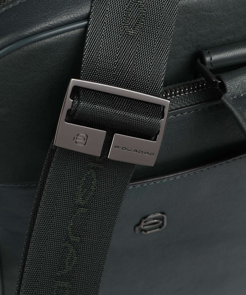 Piquadro Black Square Briefcase verde bosco/verde oliva