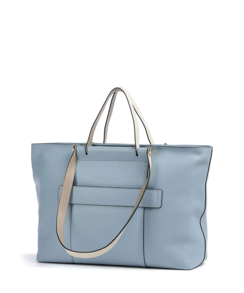 Piquadro Circle Tote bag light blue/beige