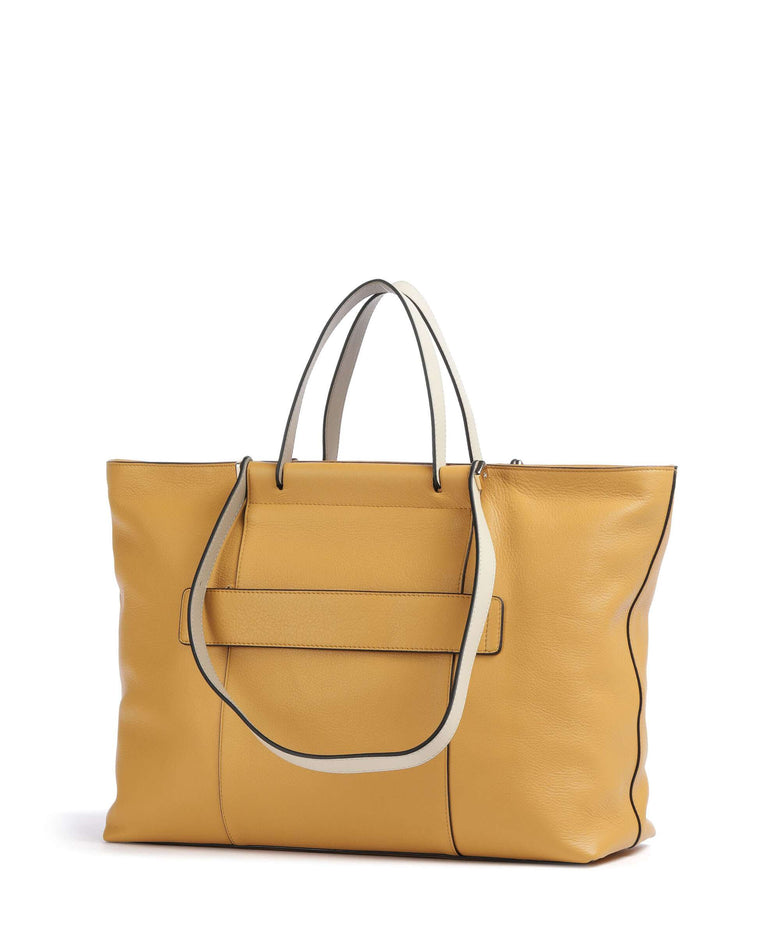 Piquadro Circle Tote bag yellow/beige
