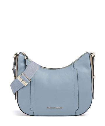 Piquadro W92 Torba preko ramena light blue/beige