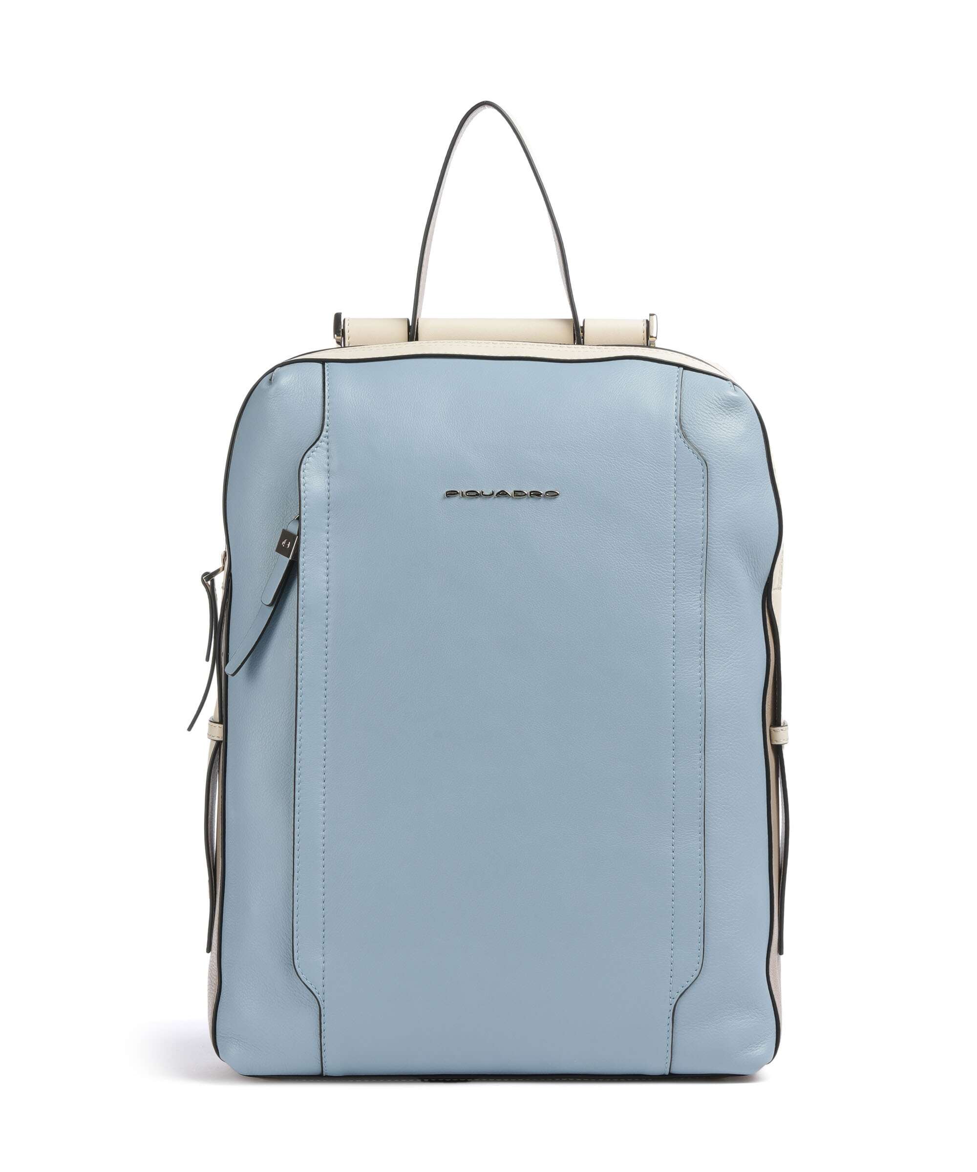 Piquadro Circle Laptop backpack light blue/beige