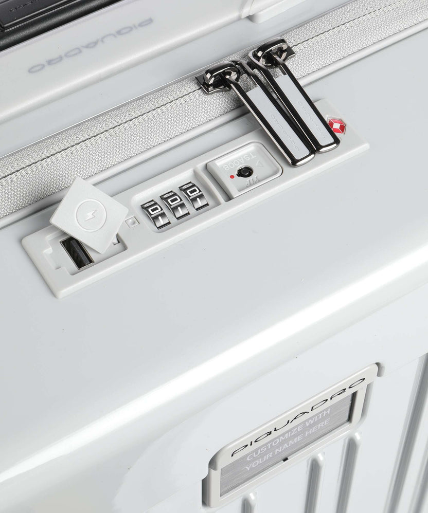 Piquadro POP Spinner (4 wheels) white