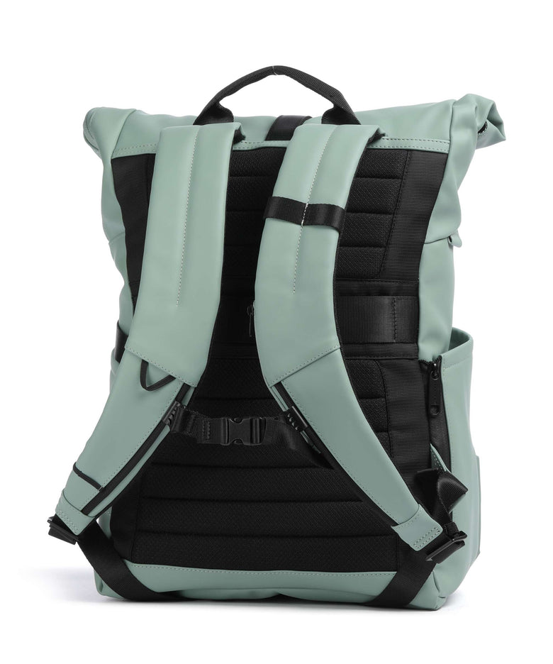 Piquadro Corner 2.0 Rolltop backpack green