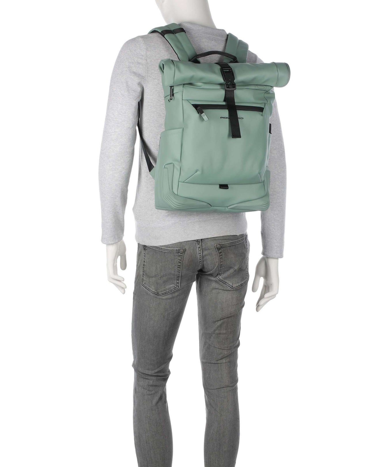 Piquadro Corner 2.0 Rolltop backpack green